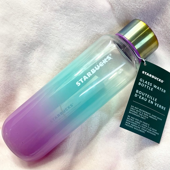 Summer Ombré Starbucks Water Bottle Glass Pretty - Picture 3 of 3